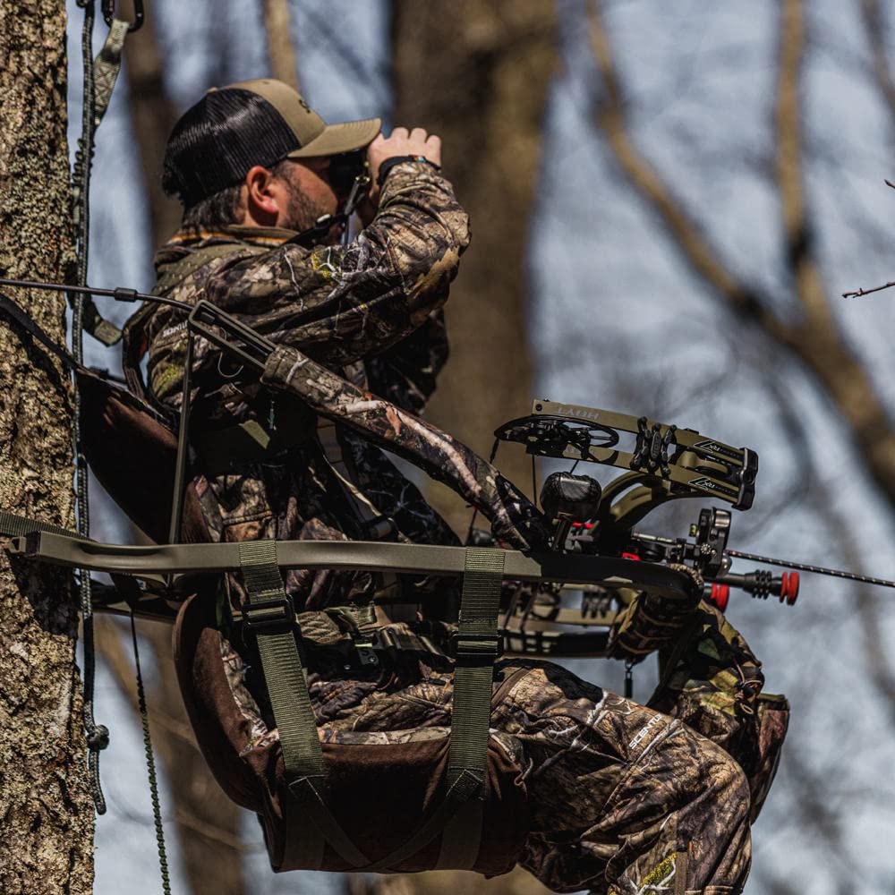 Suspended seat design for Summit treestands