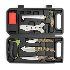 Mossy Oak field dressing kit box view showing full contents for backcountry hunting