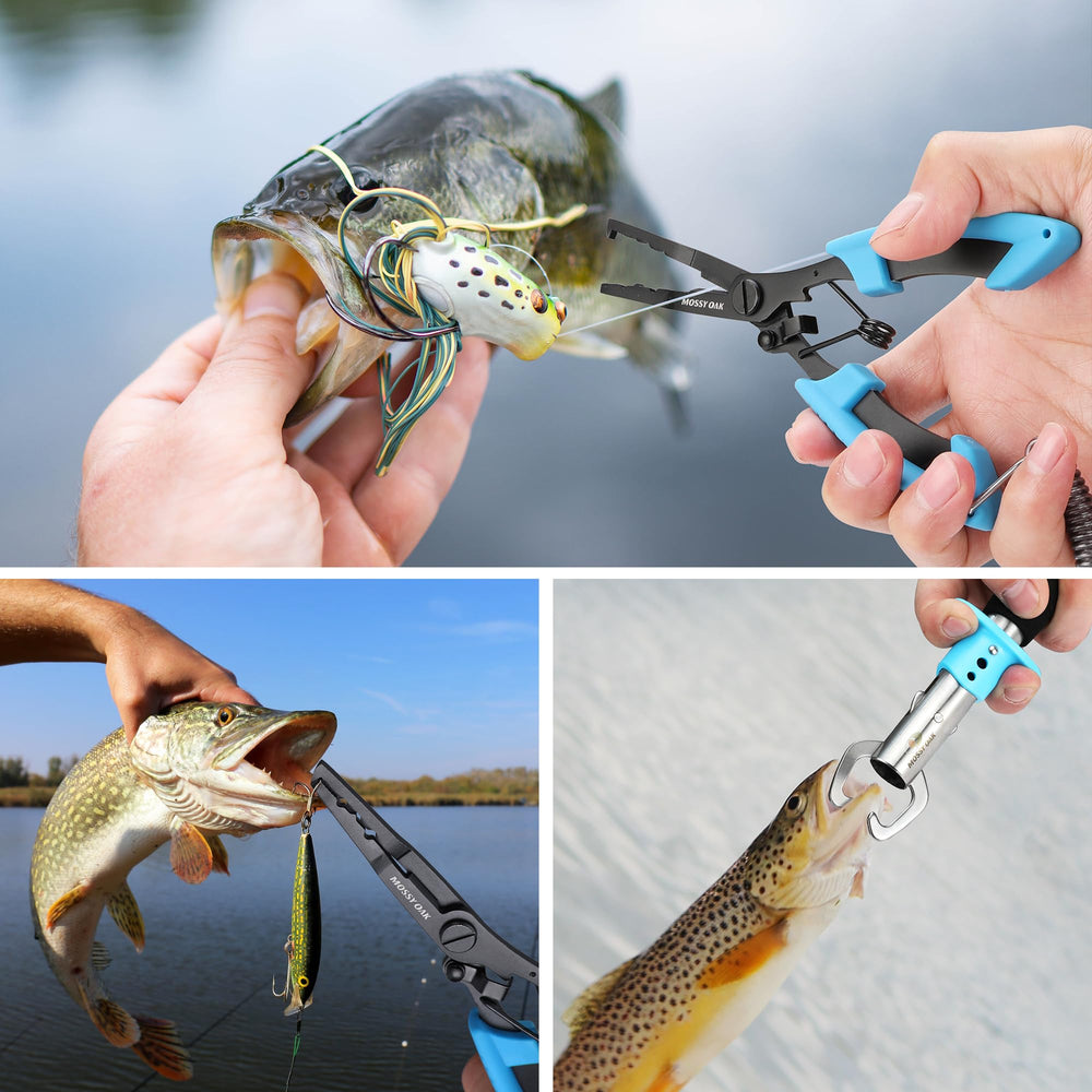 Saltwater-ready Mossy Oak fishing tools