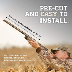 Pre-cut pieces for barrel, receiver, forend and stock in kit