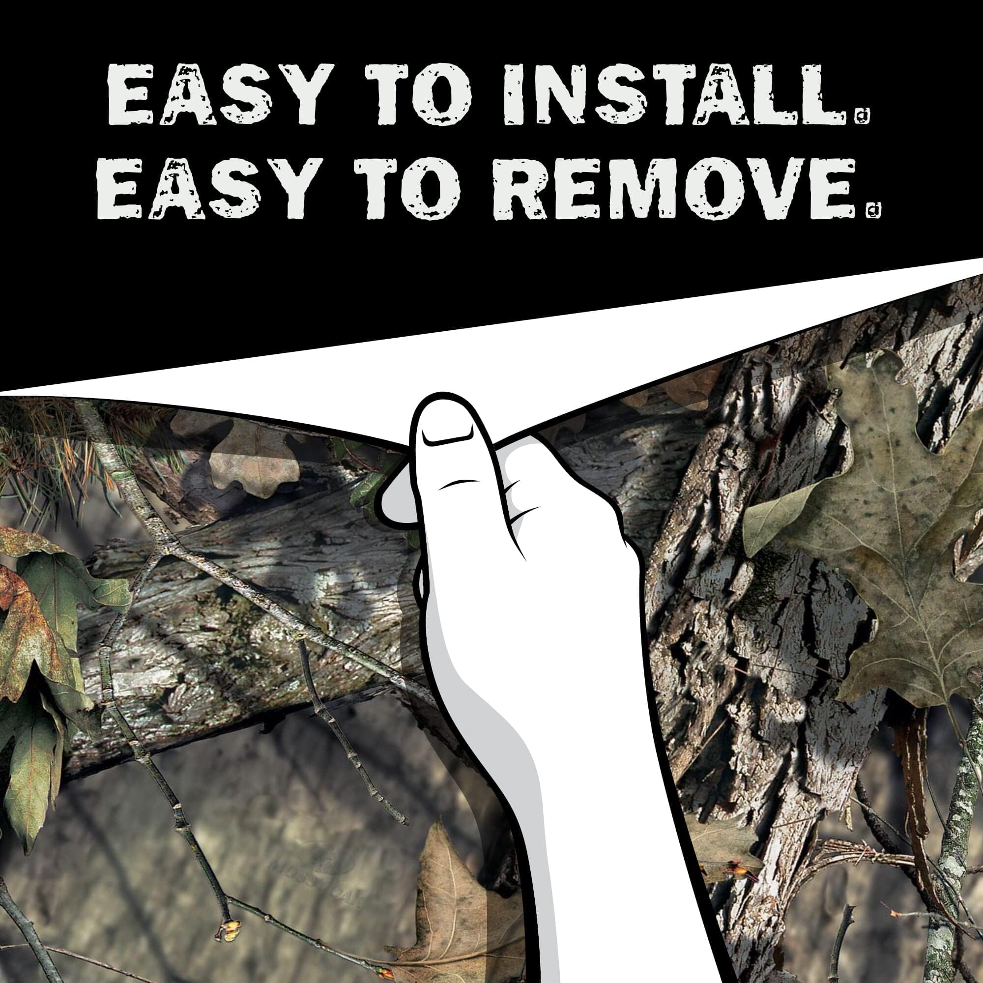 Mossy Oak Bottomland cast vinyl finish emphasizes durability for rugged use.