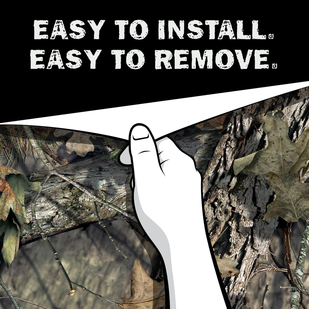 Mossy Oak Bottomland cast vinyl finish emphasizes durability for rugged use.