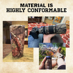 Mossy Oak Bottomland gear skin applied on tackle demonstrates camouflage appeal.