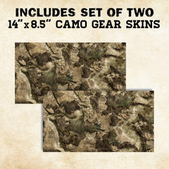 Bow camouflage skin with matte finish reduces shine during dawn and dusk hunts.