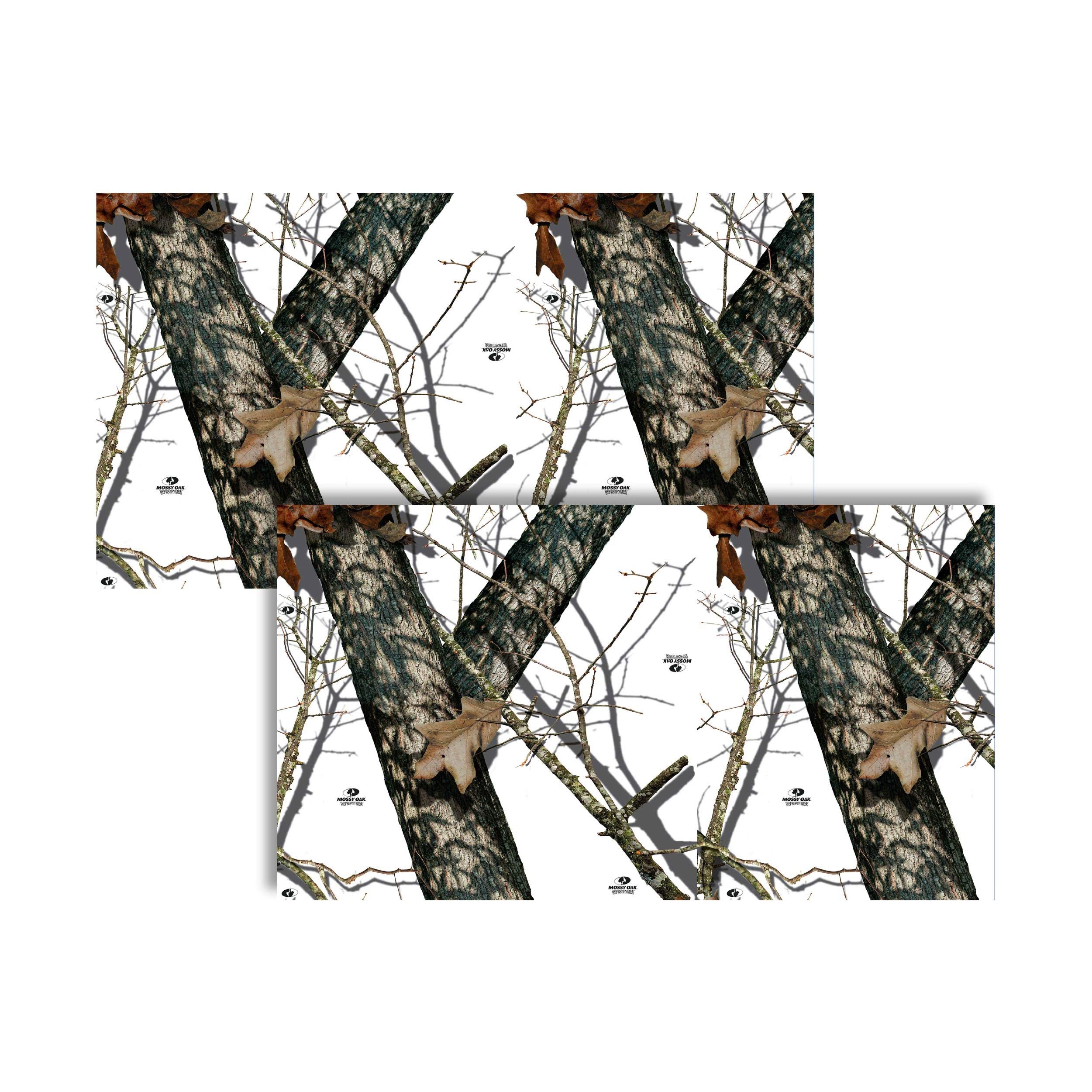 Mossy Oak Graphics winter camouflage gear wrap with matte finish reduces glare on hunting accessories.
