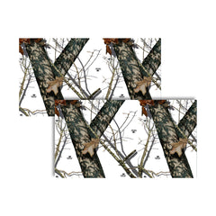Mossy Oak Graphics winter camouflage gear wrap with matte finish reduces glare on hunting accessories.