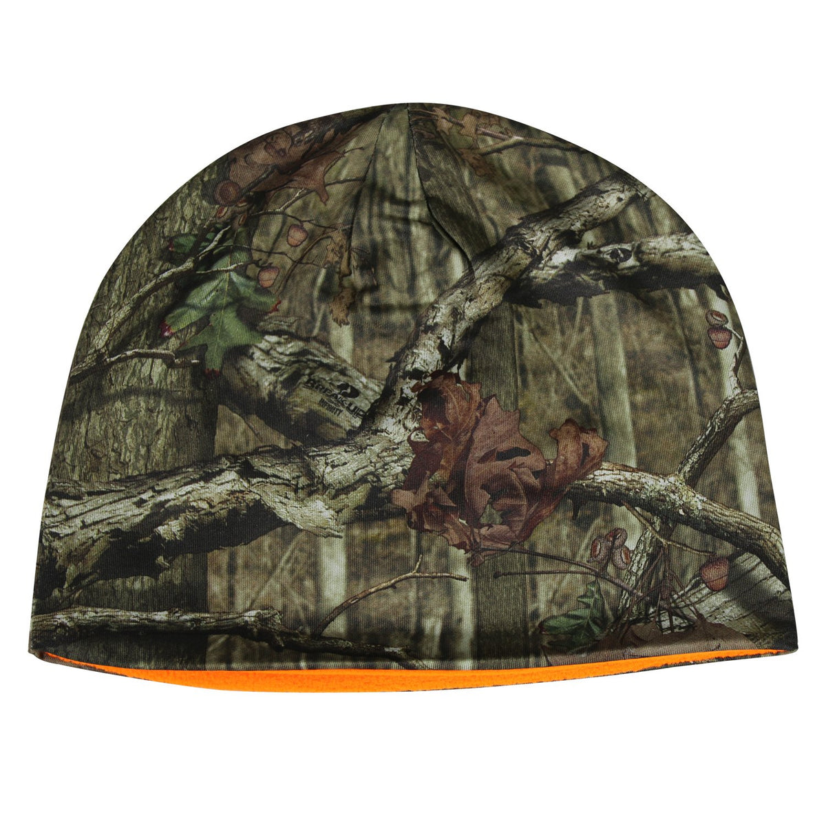 Mossy Oak reversible camo beanie for stealth warmth outdoors
