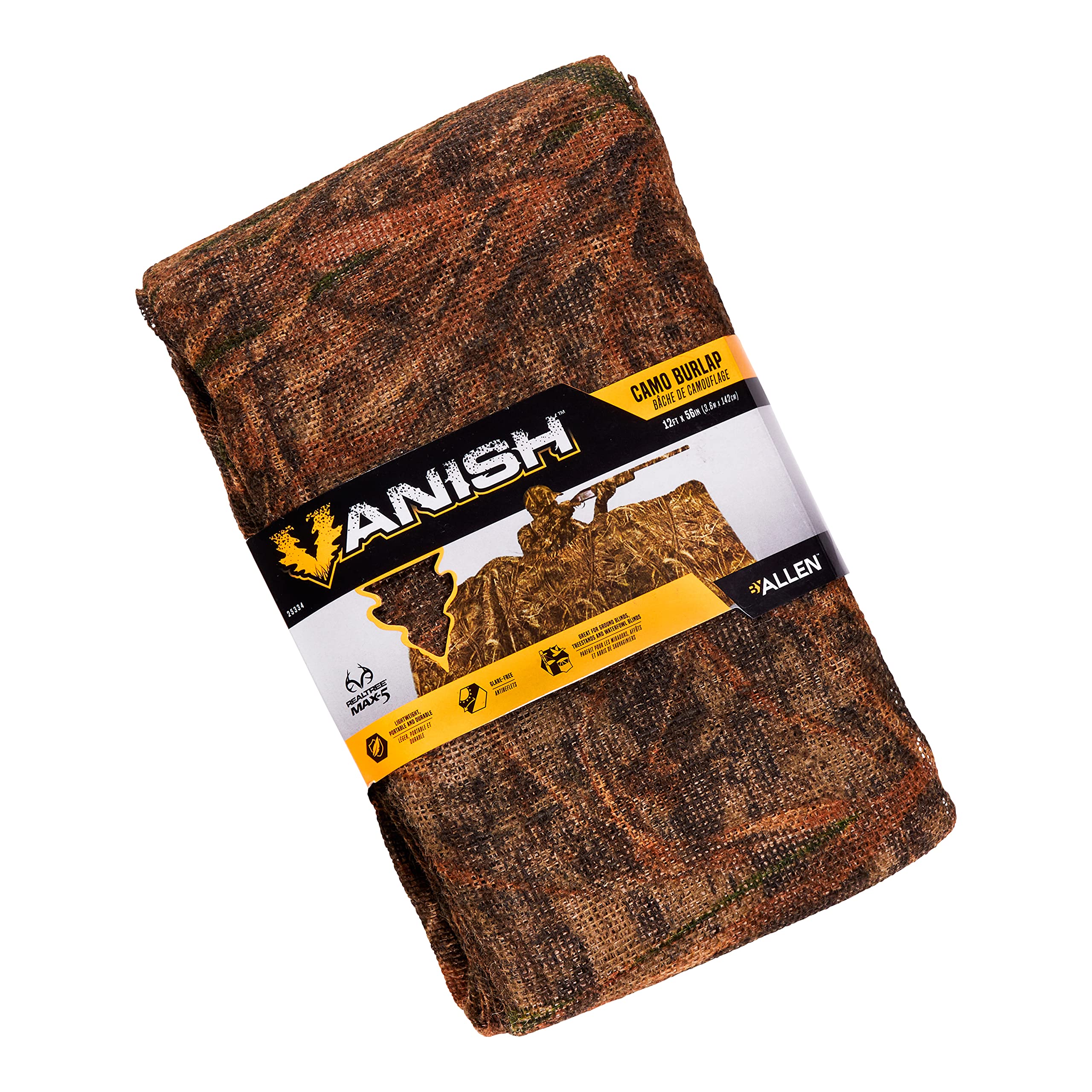 Breathable, noiseless fabric for hunting blinds