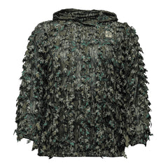 Mossy Oak Woodsman Leafy Quarter Snap Pullover front view shows breathable mesh body for layering.
