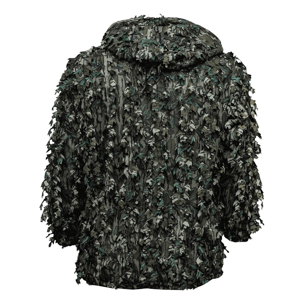 Mossy Oak Woodsman Leafy Quarter Snap Pullover side view with zippered kangaroo pocket.