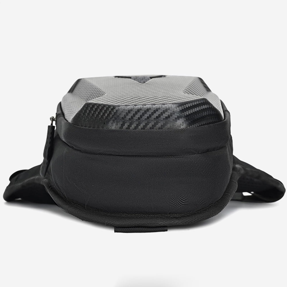 Motorcycle Leg Bag modular waist to thigh conversion for versatile carrying styles.