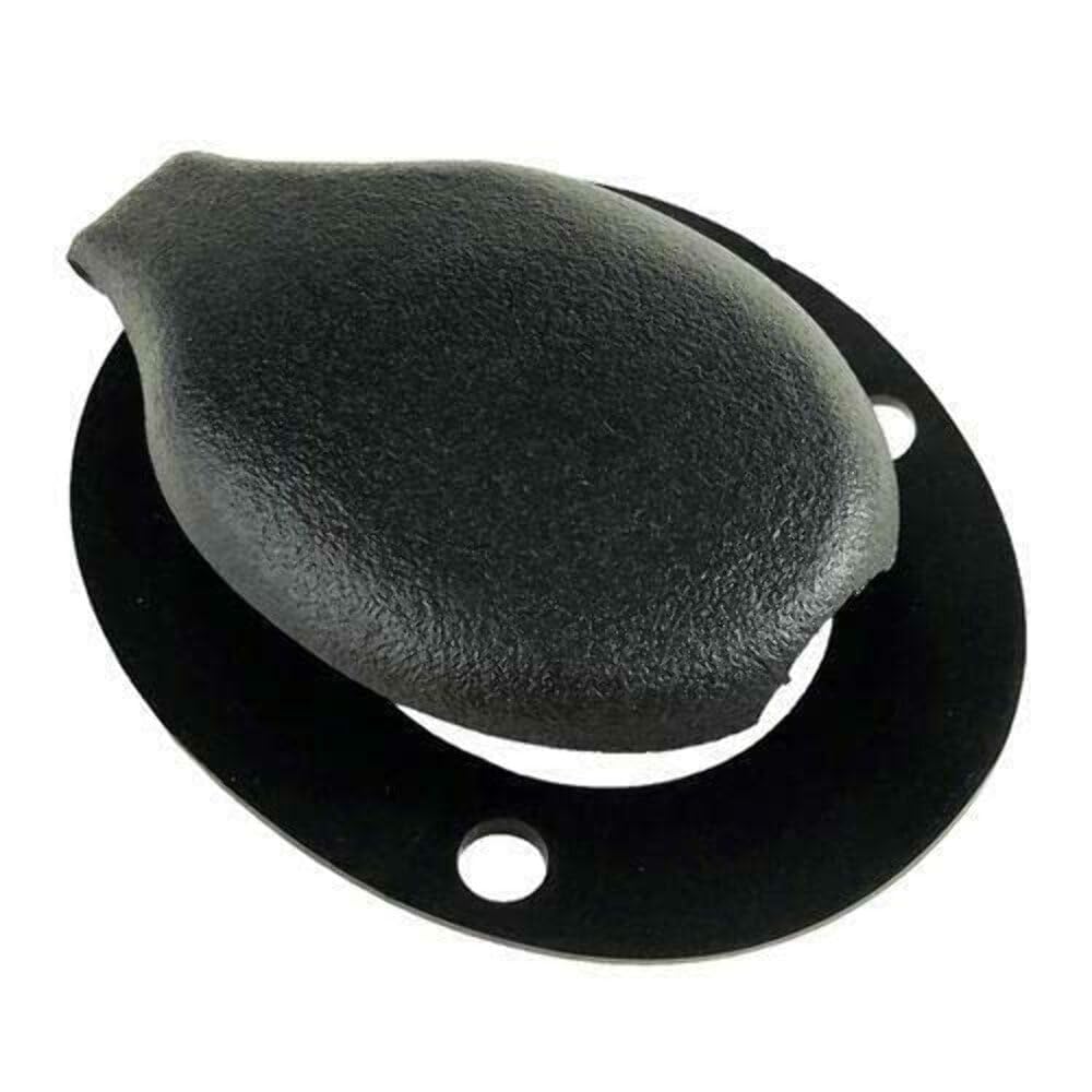 Close-up of MotorGuide 14781 rod holder cap showing oval flange