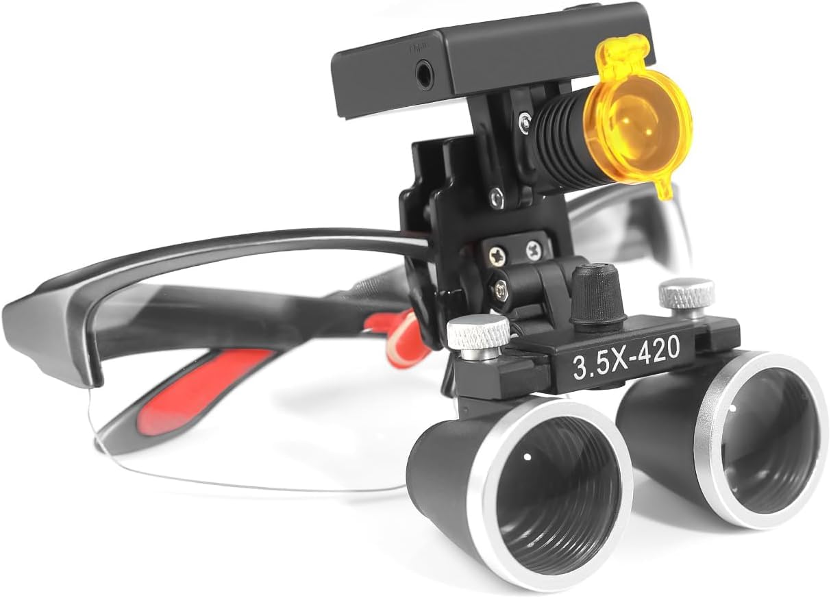 3W LED light on Mouginime loupe delivers bright, focused illumination.