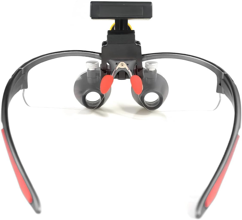 80 mm depth of view evidenced by Mouginime loupe for stable focus.