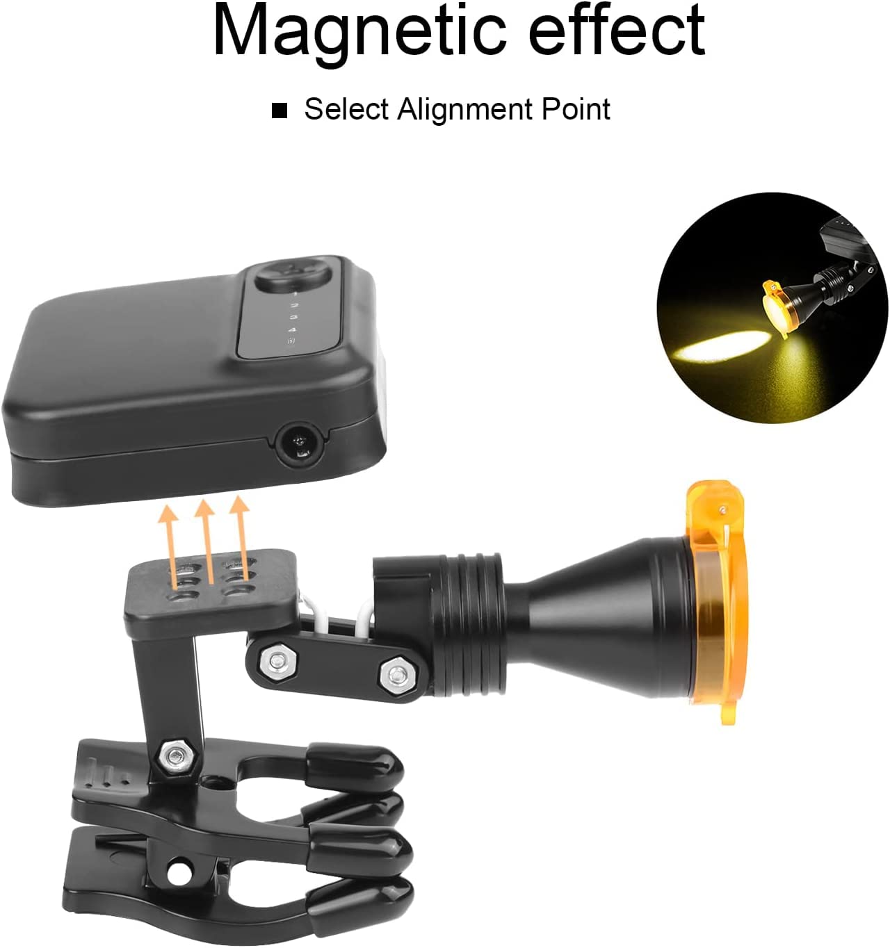 Mouginime headlamp with optical filter to reduce glare