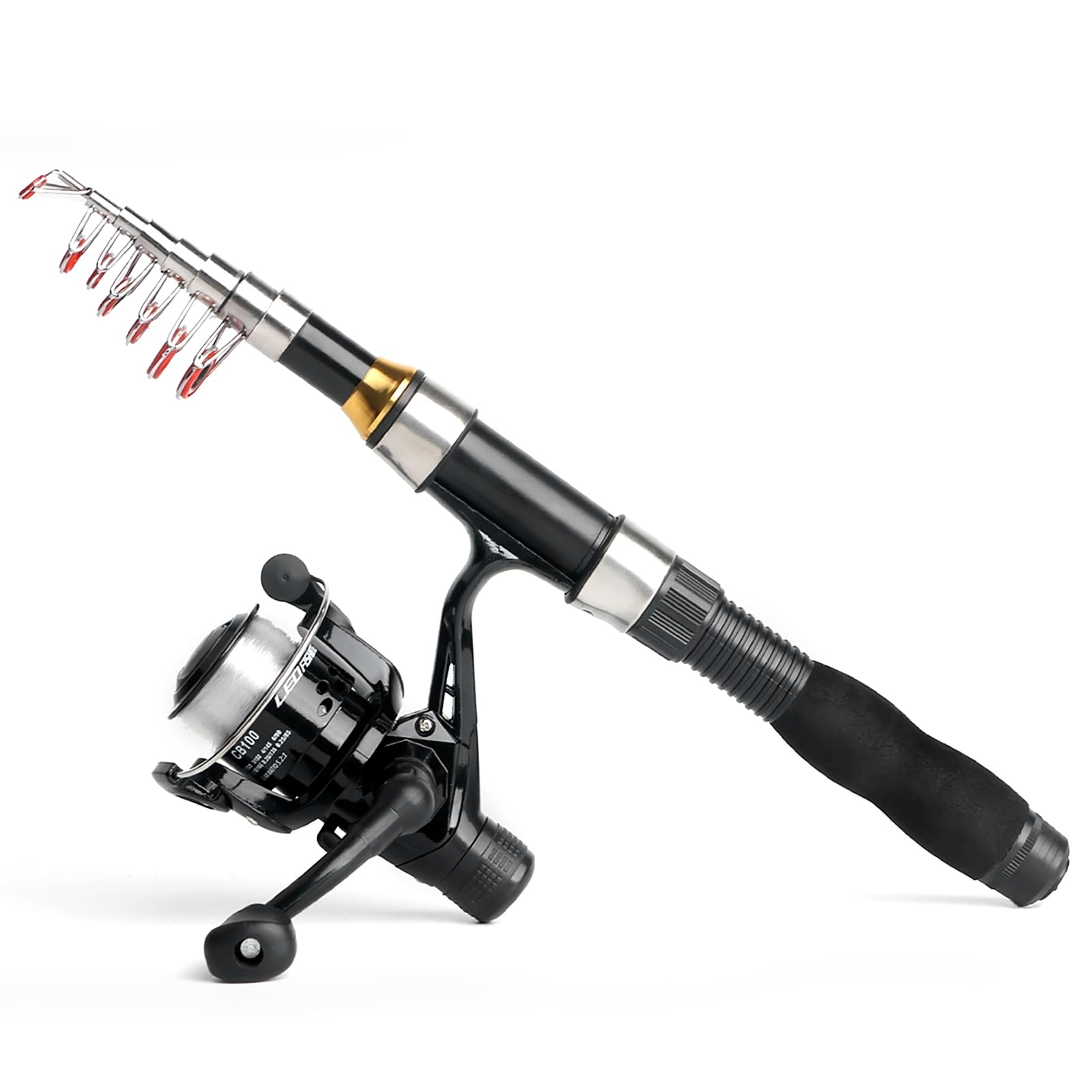Mouhike extended rod to 5.58 ft, enabling versatile casting