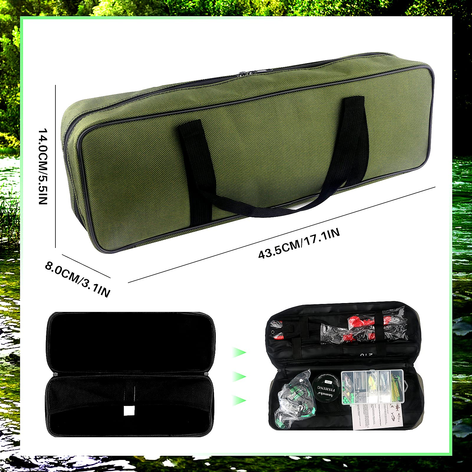 Mouhike portable carry bag to keep gear organized on trips.