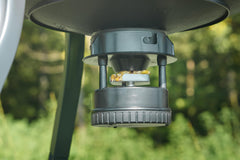 Moultrie 30-gallon hopper holds 200 pounds of feed for fewer refills.