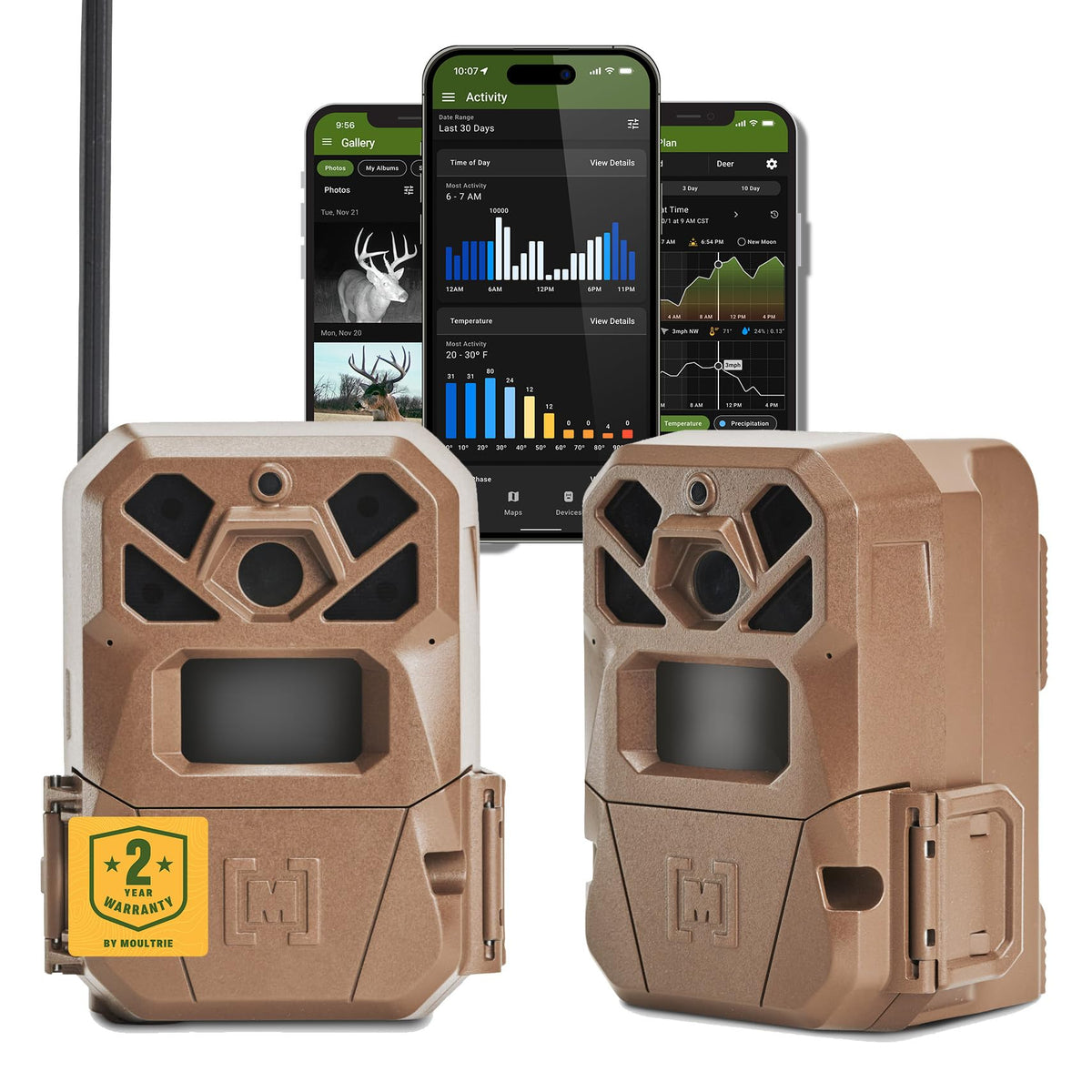 Moultrie Edge 2 camera front view for rugged outdoor scouting