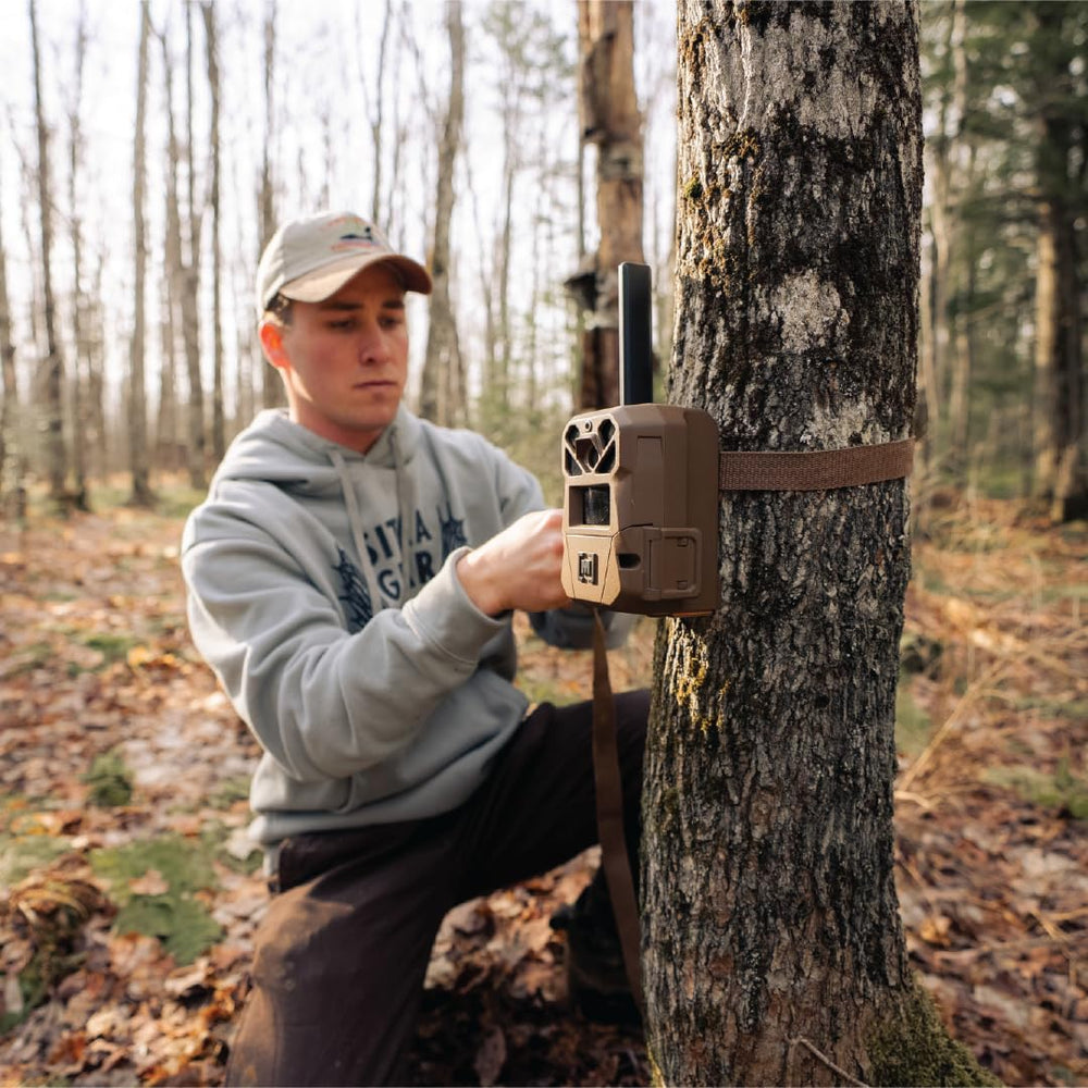 Moultrie Edge 3 side angle highlights rugged build and easy field setup