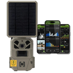 Moultrie Edge Solar Trail Camera front with integrated solar panel
