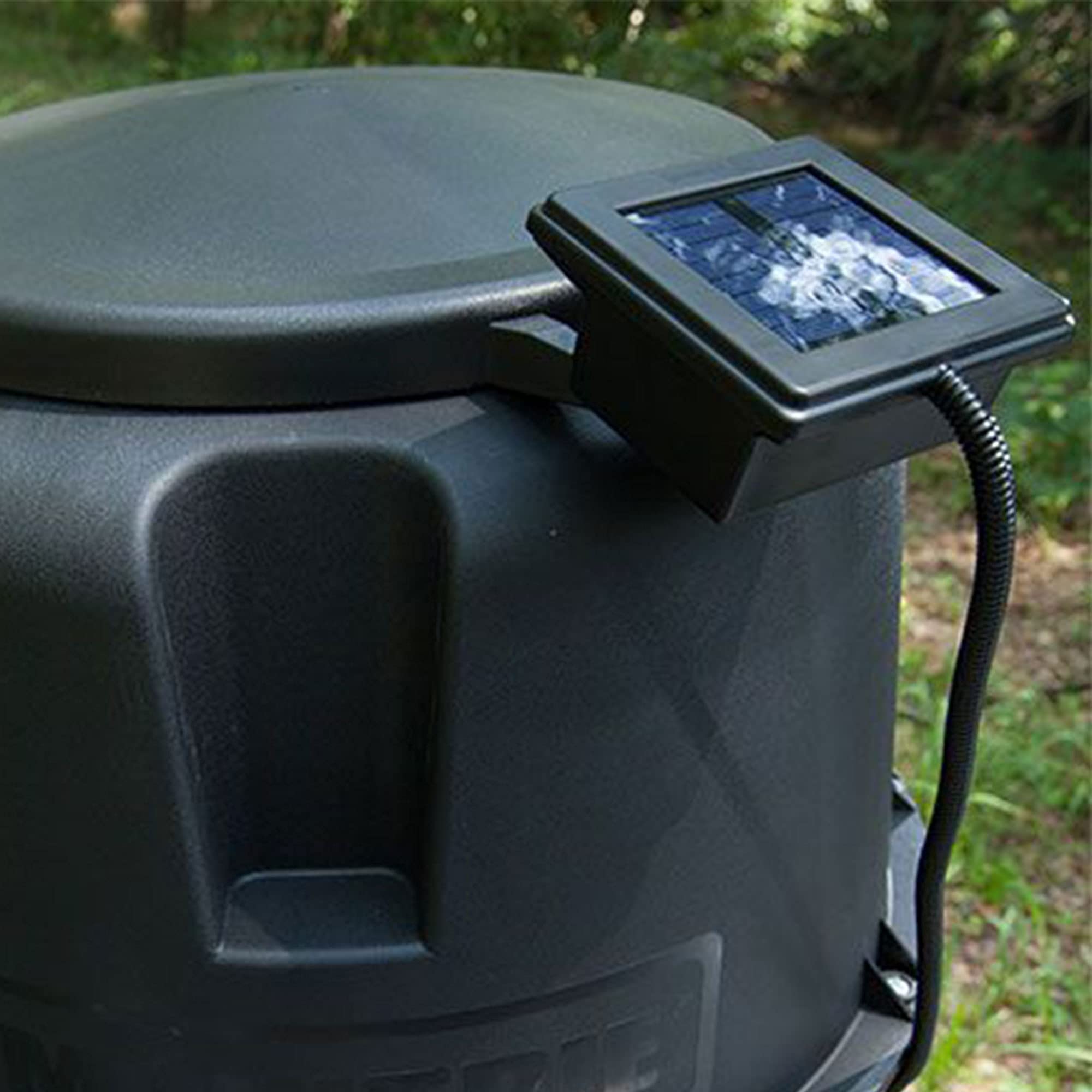 Moultrie Feeder Power Panel with five-foot cord reaches optimal sun exposure