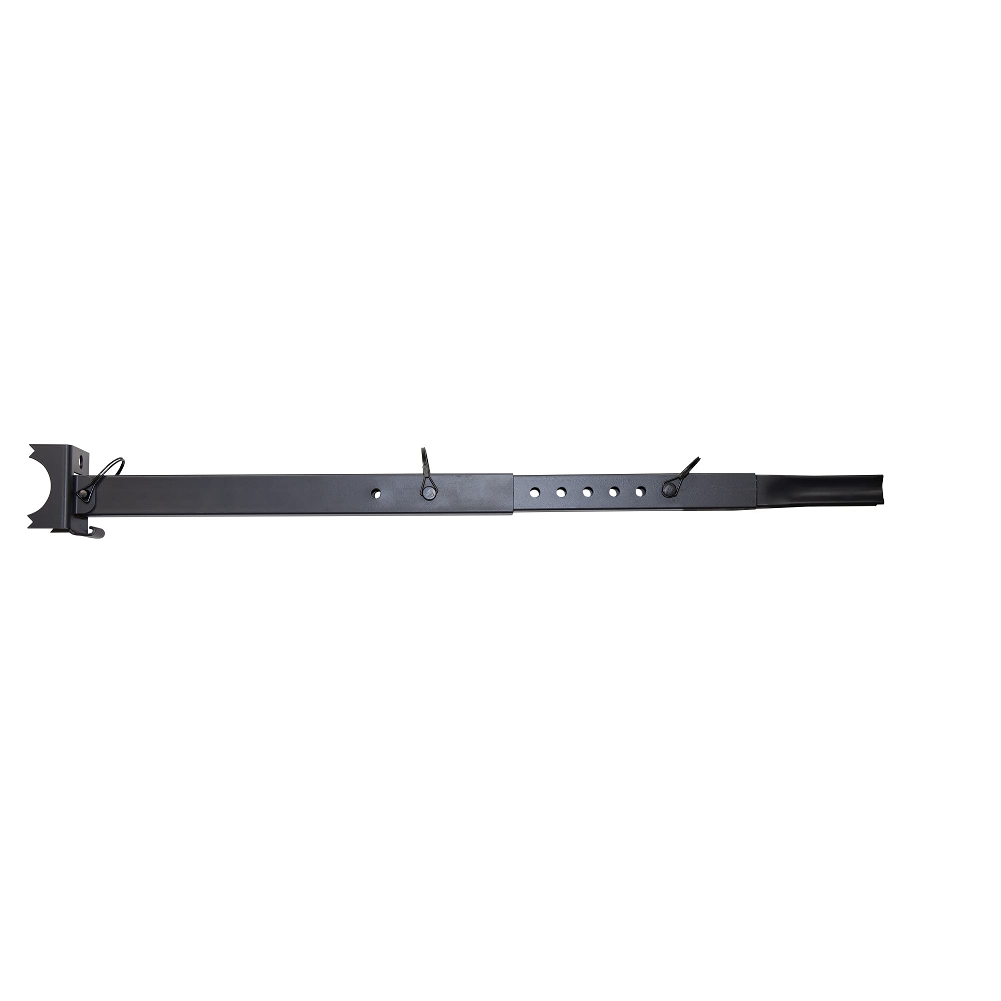 Moultrie Leveling Feeder Leg teeth close-up gripping ground for stability