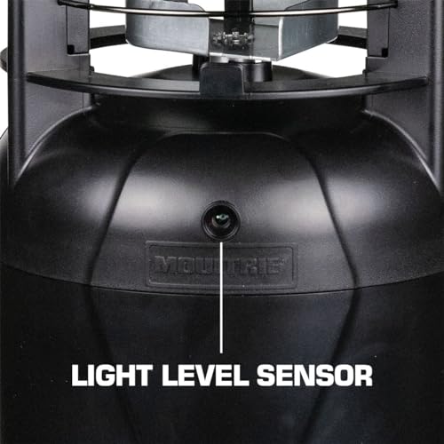 Close-up of setup area showing dawn-dusk timer and switches