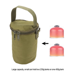 MOUMOUTEN double zipper propane bag enables quick access on hikes