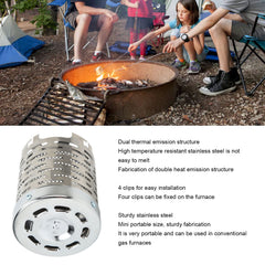 MOUMOUTEN durable steel construction resists wear on rugged camping trips.