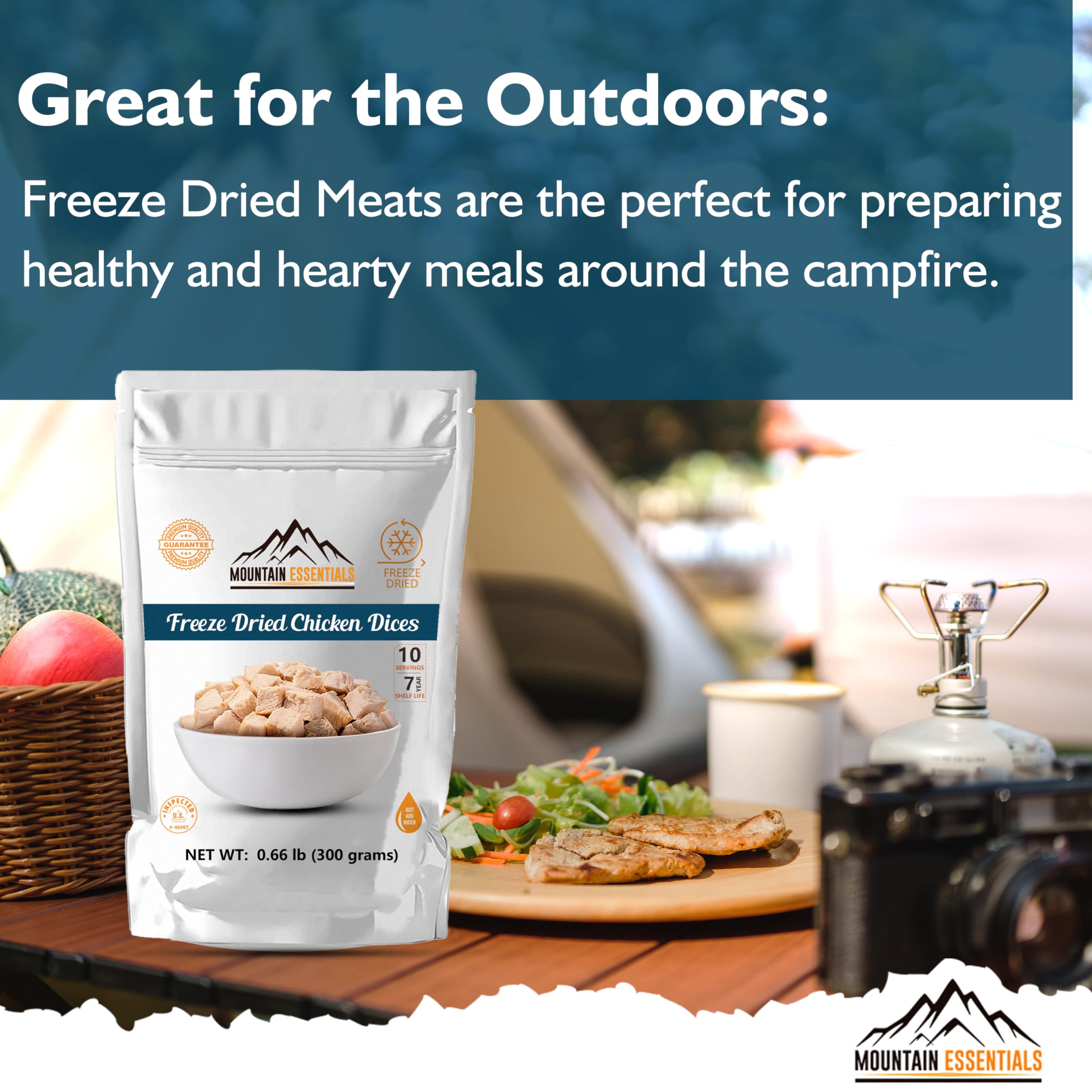 Mountain Essentials USA-made badge underscores domestic sourcing and quality.