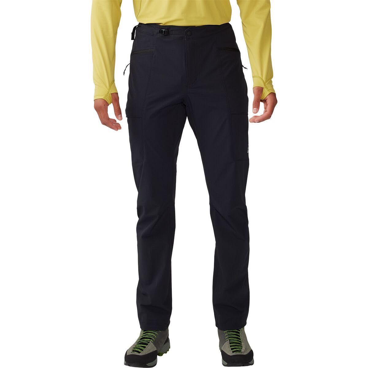Mountain Hardwear Chockstone Alpine LT Pant front view with slim straight fit and abrasion resistance.