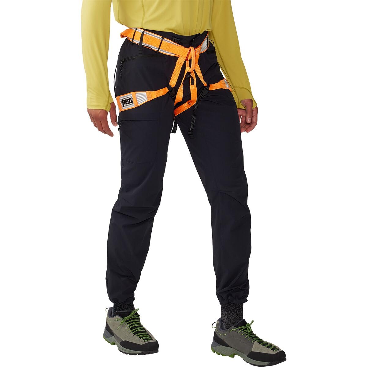 Mountain Hardwear Chockstone Alpine LT Pant pocket detail for harness access.