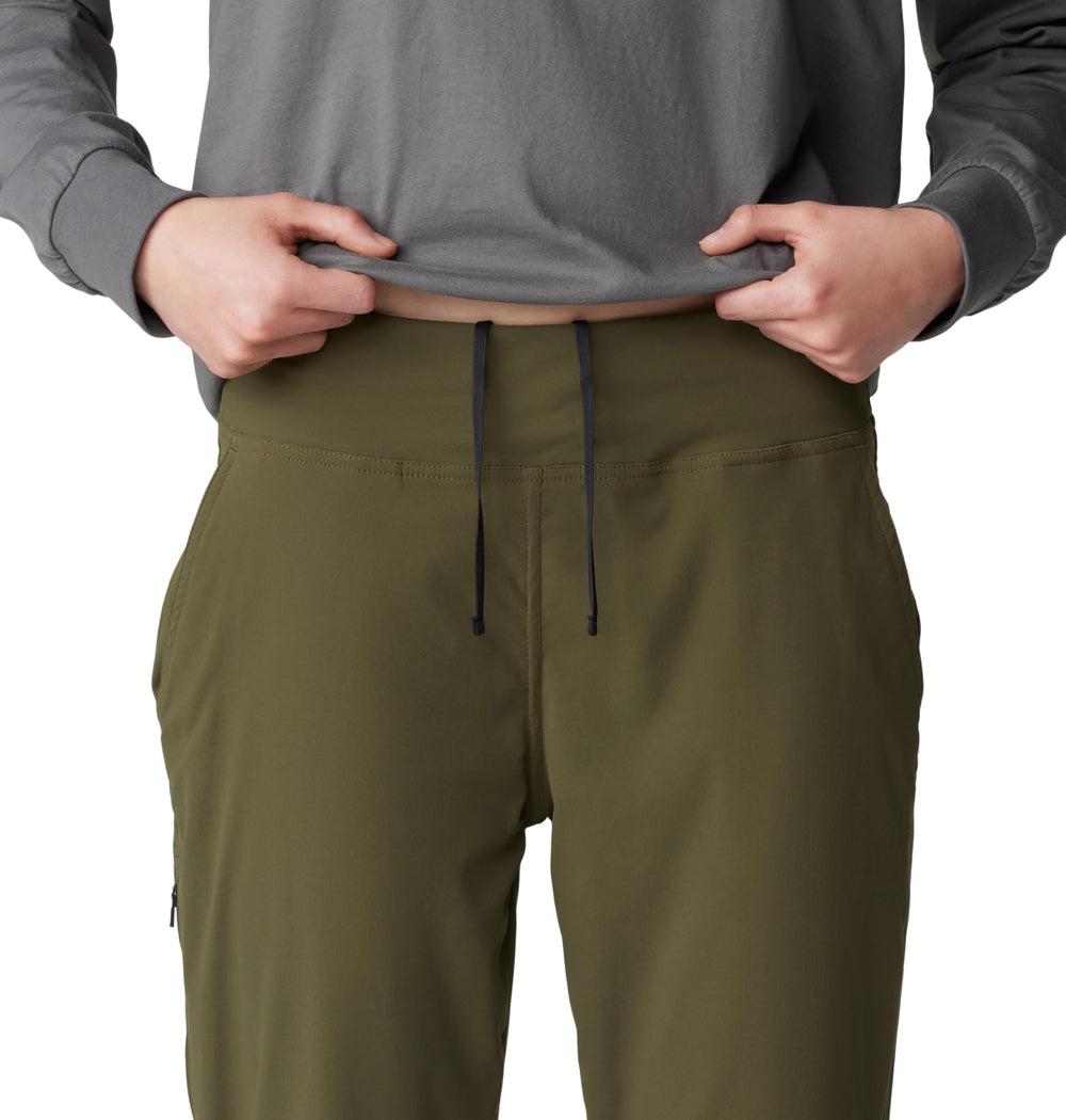 Mountain Hardwear Dynama Ankle Pant DWR finish visible for light rain shedding
