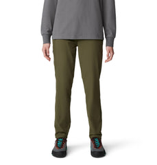 Mountain Hardwear Dynama Ankle Pant front view showing flexible stretch for all-day comfort.