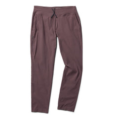 Mountain Hardwear Dynama Ankle Pant in Purple Sage, side view, ideal for all-day comfort.