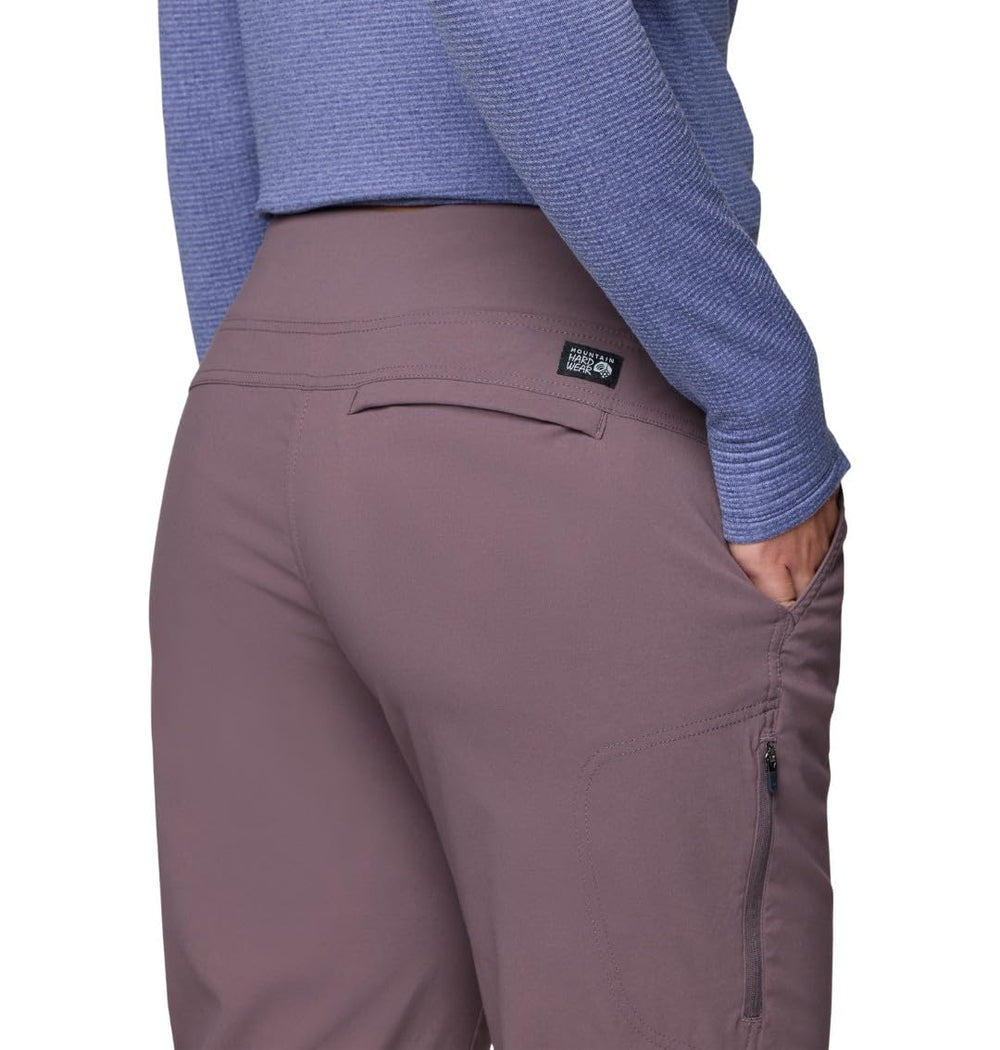 Mountain Hardwear Dynama Ankle Pant water-repellent finish keeps you dry in light rain.