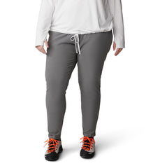 Mountain Hardwear Dynama Ankle Pant Sediment front view for trail-ready comfort and daily wear versatility.