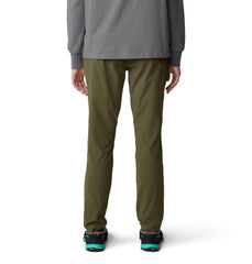 Mountain Hardwear Dynama Ankle Pant side view highlights streamlined fit for trail-to-office wear.