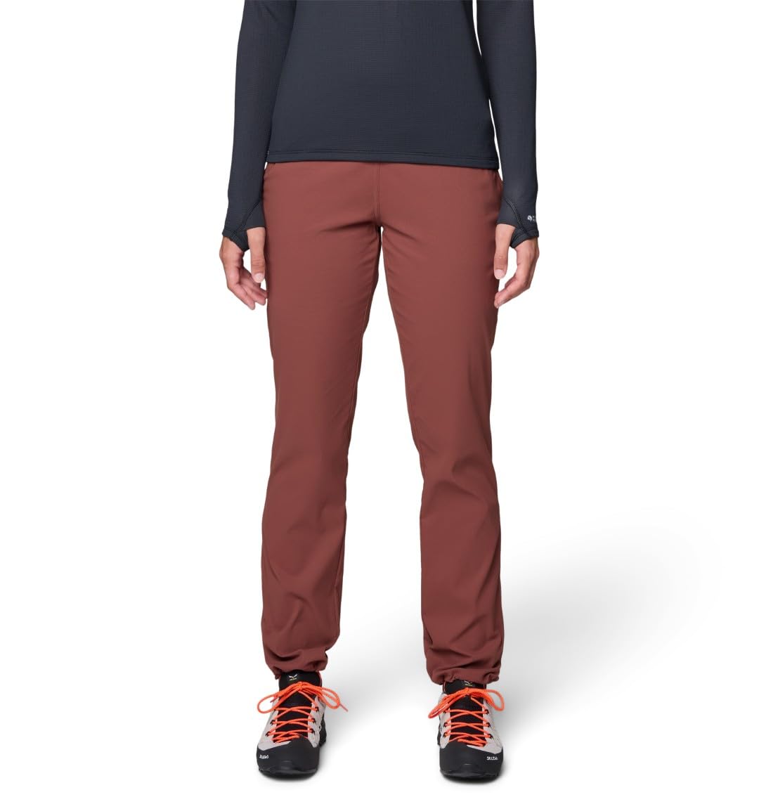 Mountain Hardwear Dynama Pant on trail offers UPF 50 sun protection and odor control.