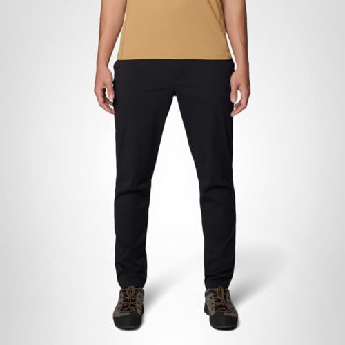 Mountain Hardwear Dynama pant lifestyle shot demonstrates trail-to-town versatility
