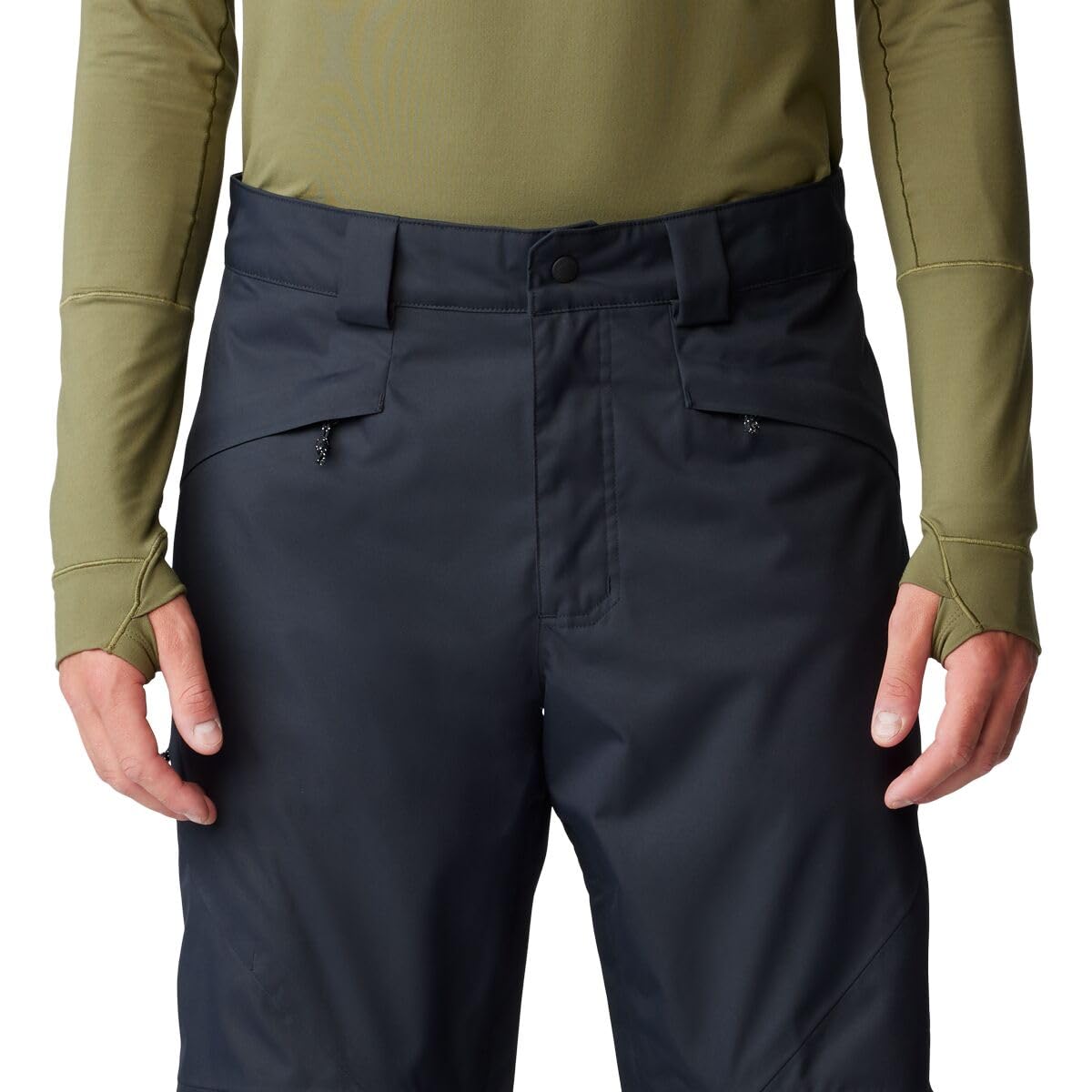 Mountain Hardwear Firefall Pant inner thigh vents enhance airflow on strenuous climbs.