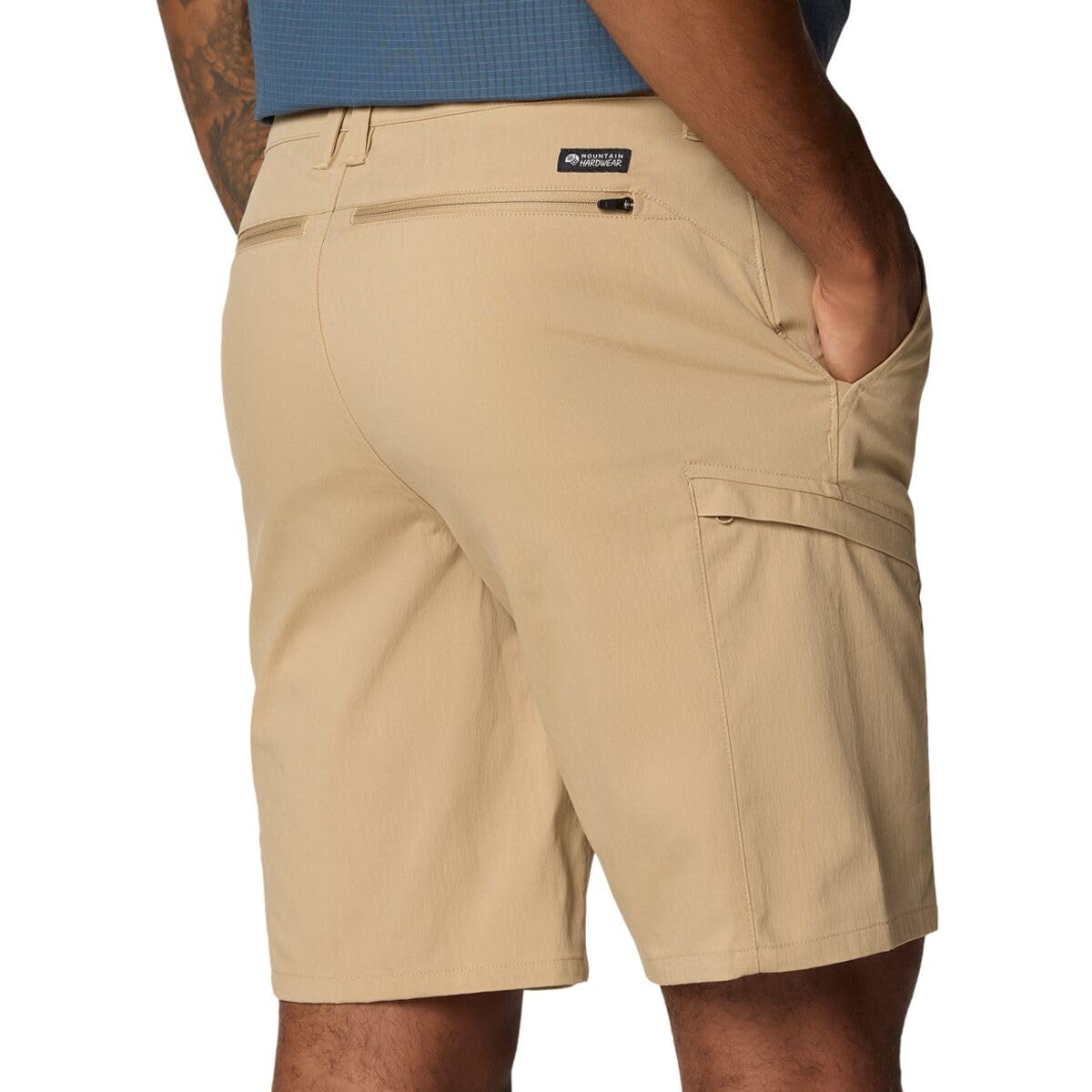 Mountain Hardwear AP Cargo Short back pockets provide convenient stash for value items after hikes