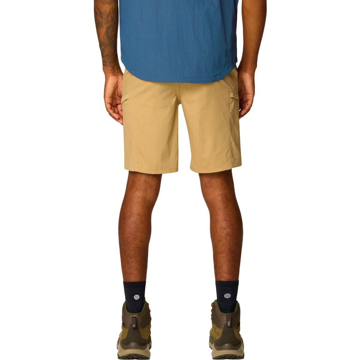 Mountain Hardwear AP Cargo Short belt loops detail enables easy wear with a dependable hiking belt