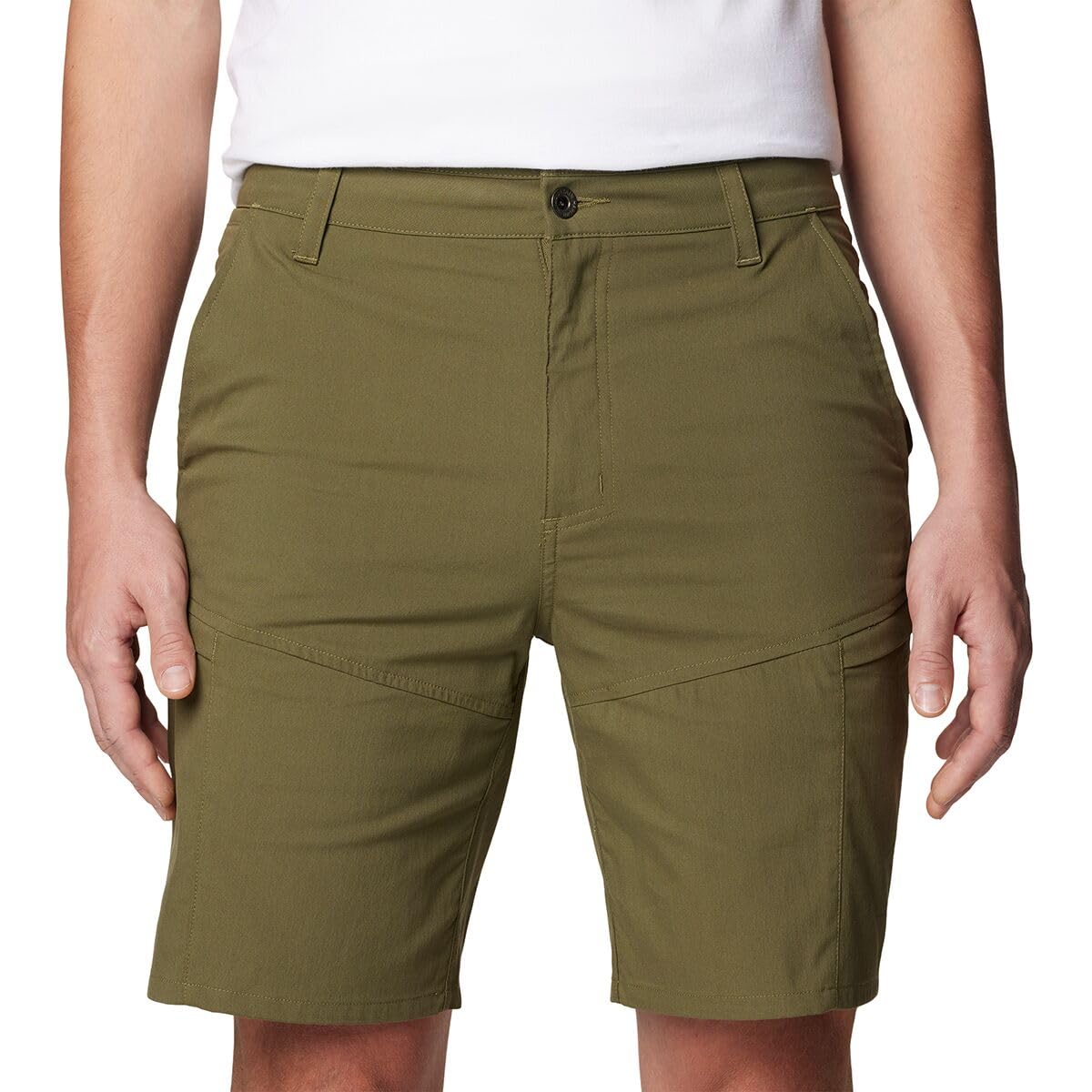 Mountain Hardwear AP Cargo Short back pockets provide discreet storage on trails.
