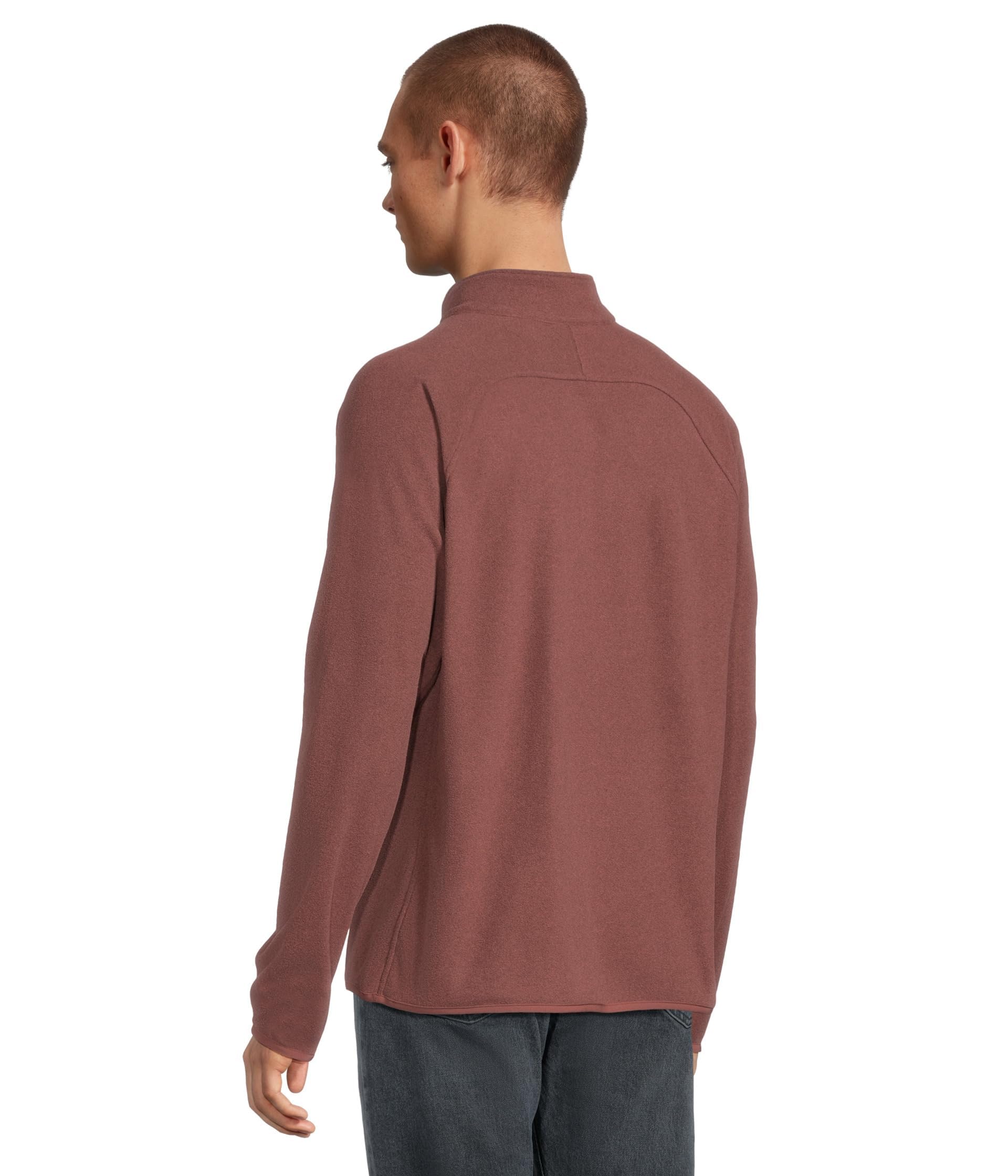 Mountain Hardwear Microchill embroidered logo on chest for durable style.
