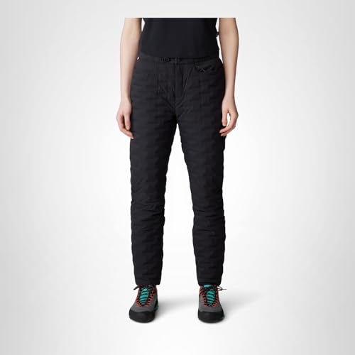 Mountain Hardwear StretchDown Light Pant in-use shot demonstrates warmth during snowshoeing