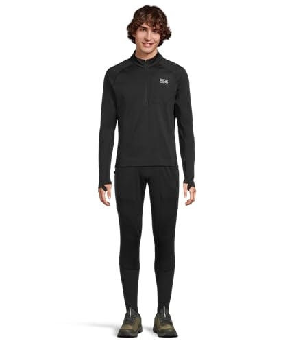Mountain Hardwear Up First Tech Fleece Pant waistband close-up, adjustable drawcord.