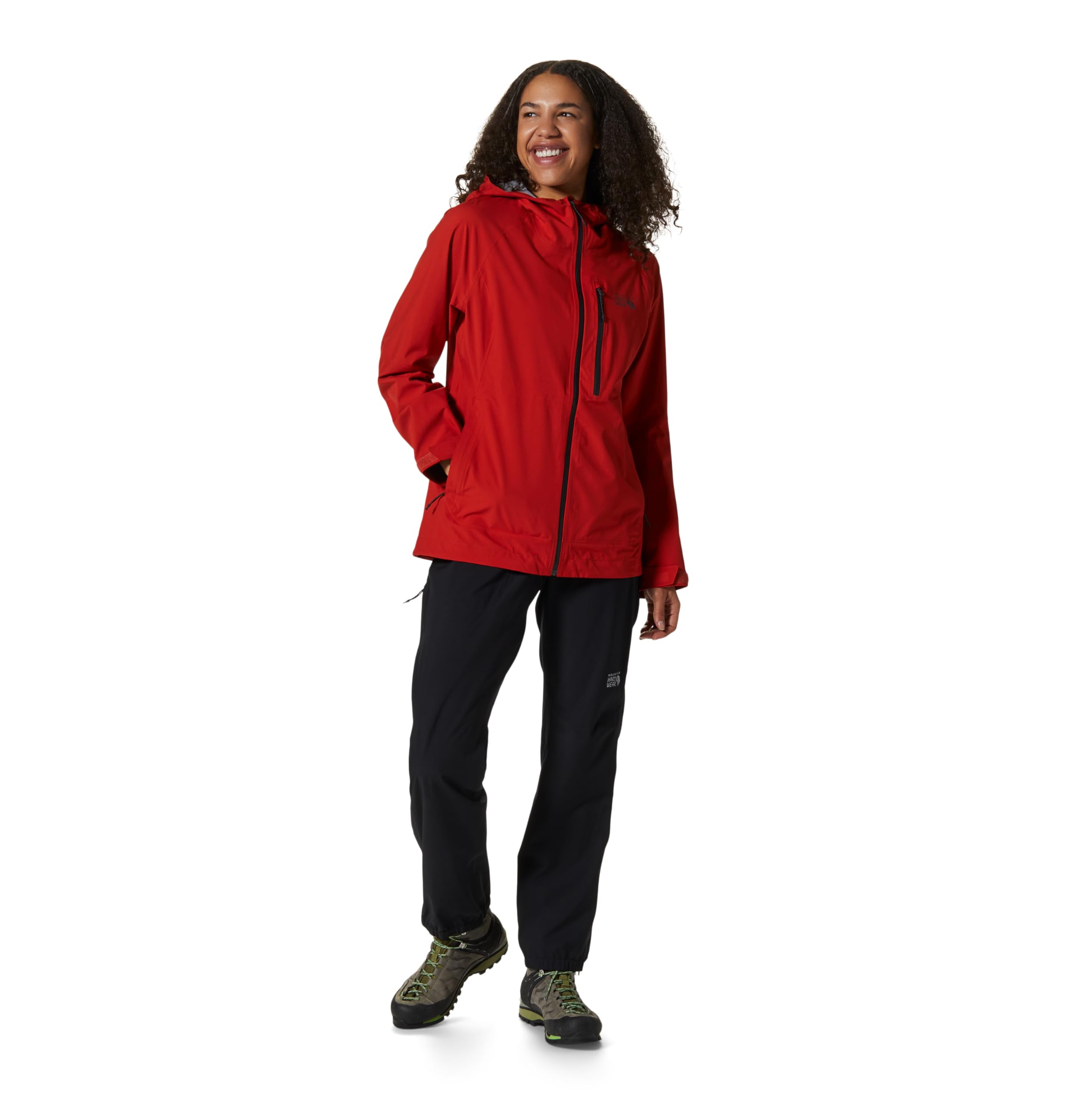 Mountain Hardwear Women's Stretch Ozonic Pant fabric closeup showing soft ripstop