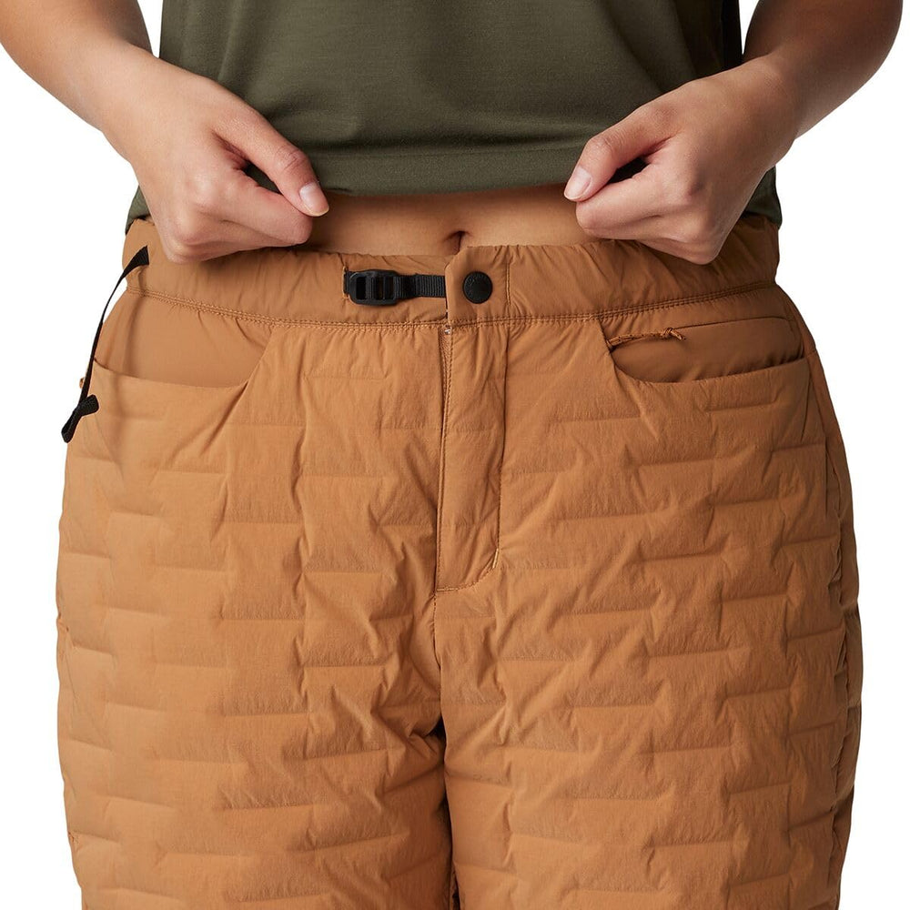 Mountain Hardwear Women's Stretchdown Light Pant copper clay pocket-detail and brushed hand pockets